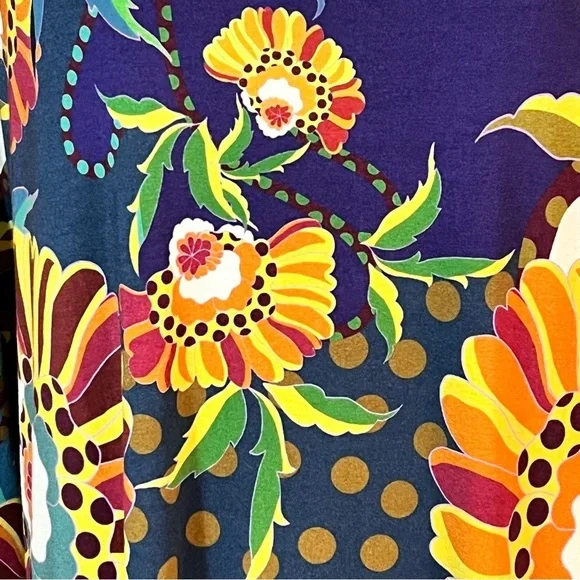 Johnny Was Janie Vibrant Floral Long Sleeve Top Sz-L - Picture 5 of 10